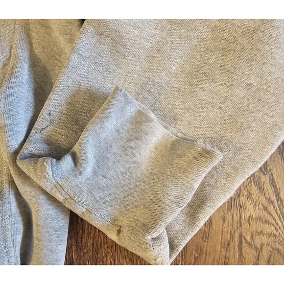 VINTAGE David Letterman Late Show Sweater Adult Large Gray Sweatshirt Distressed - Picture 3 of 8